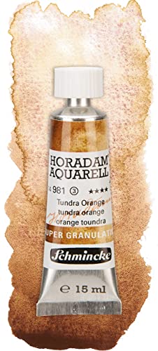 Schmincke - HORADAM® AQUARELL, Super-Granulation Set Tundra, 5 x 15 ml tubes, 74 850 097, wooden box, very strong granulating colors, finest, supergranulating watercolors - Image 4