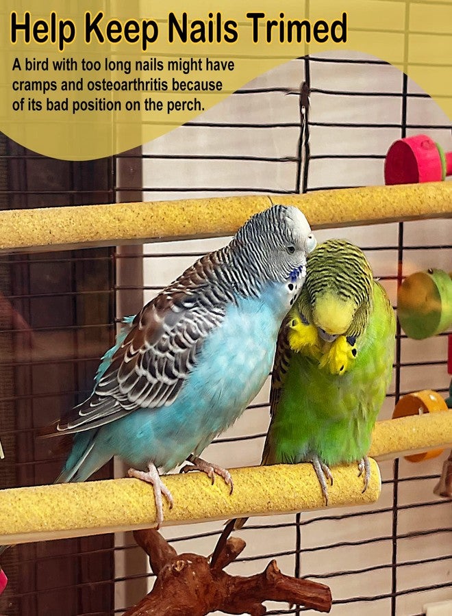 SX S&X Sanded Perch Covers for Parakeets, Lovebirds, Parrotlets, Finches, Canaries, Large Perch Covers 3/4" Diameter X 9" Long, 3-Pack - Image 2