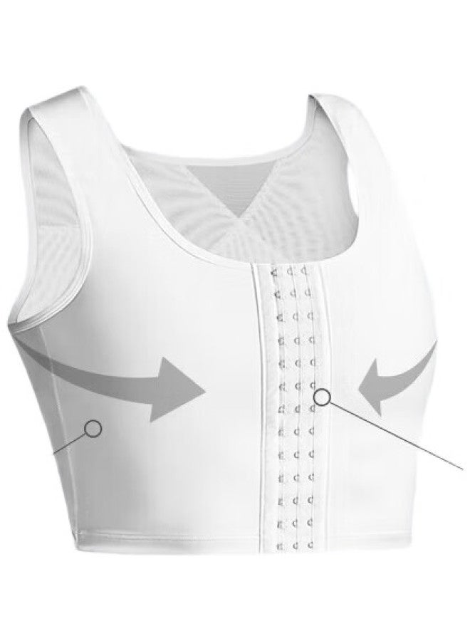 Livex ملابس تشكيل للرجال، سترة ربط الصدر، ضمادة غير مرئية، تمنع انتفاخات الصدر، تقلل من الدهون الزائدة، تسطح الصدر الكبير، جهاز ضغط، - Image 2