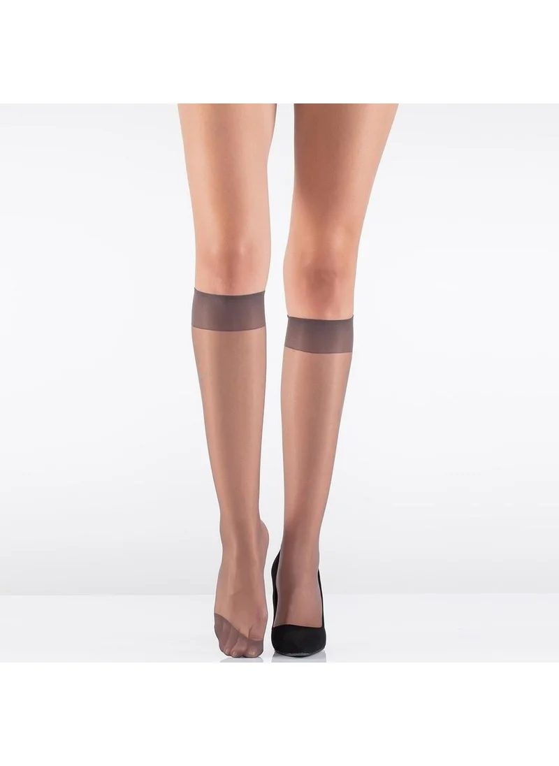 يني New Italiana 9423 Women 15 Den Knee High Socks Thin Shiny