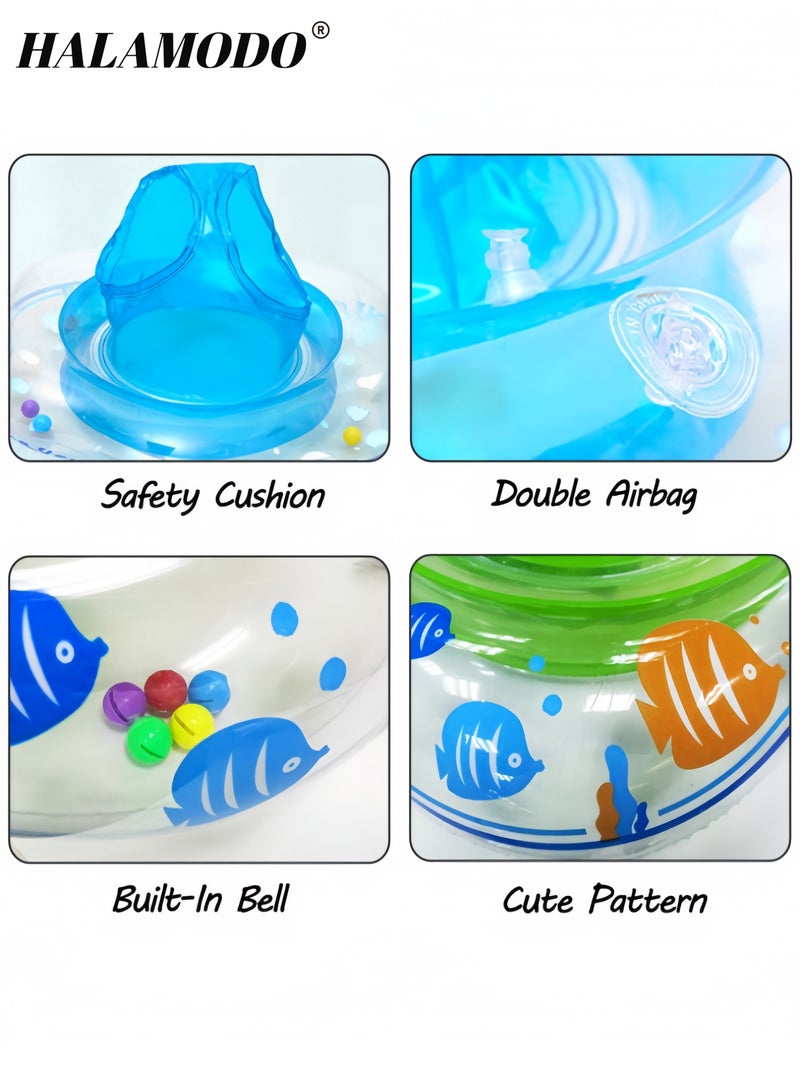 HALAMODO Baby Swimming Ring Floats with Safety Seat Double Airbag Swim Rings for Babies Kids Swimming Float Baby Floats for Pool Swim Training Aid Kids PVC Pool Floats for Toddlers of 6-12 Months - Image 5