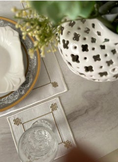 Generic A decorative tablecloth set for the dining table made of linen consisting of 3 pieces  - Image 5