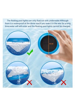 SYOSI Solar Floating Pool Lights,  LED Multicolor RGB Color Changing Solar Pool Lights That Float, Outdoor Waterproof Swimming Pool Accessories for Pool, Pond, Hot Tub, Garden, Party Decoretion  - Image 5