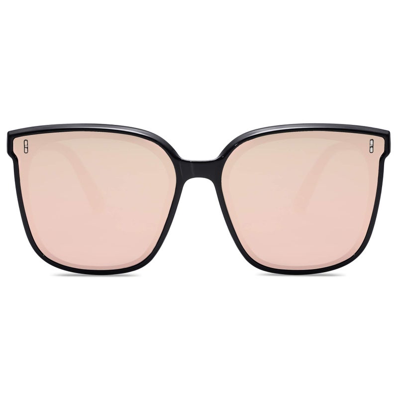 SOJOS Sunglasses for Women Men Vintage Style Shades SJ2157,Black/Pink - Image 2