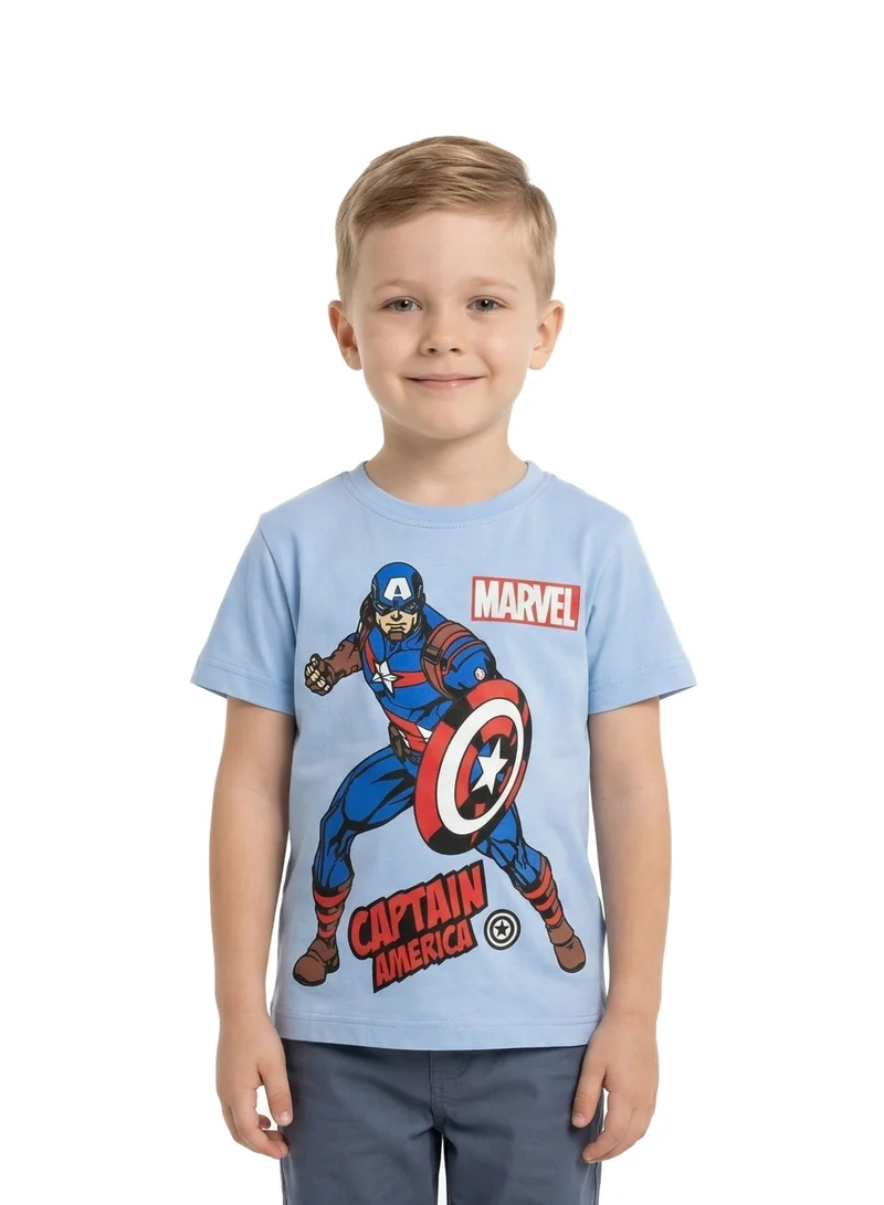 مارفل Marvel Hulk & Captain America Toddler Boys Graphic T-Shirt (Pack of 2)