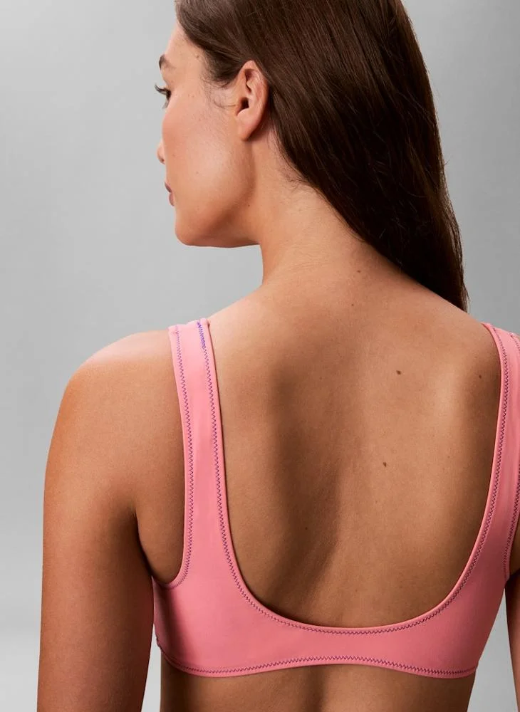 Calvin Klein  CK Monogram Bralette Bikini Top for Women | Best Price UAE