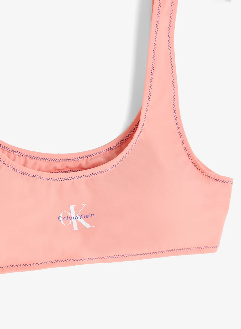 Calvin Klein  CK Monogram Bralette Bikini Top for Women | Best Price UAE