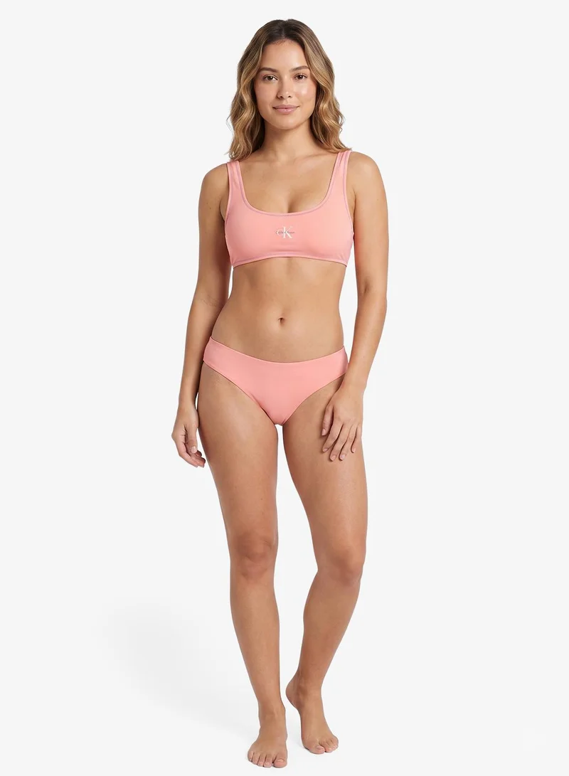 Calvin Klein  CK Monogram Bralette Bikini Top for Women | Best Price UAE