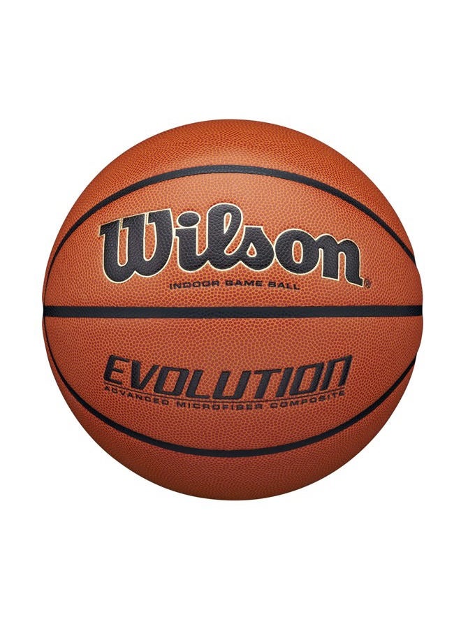 WILSON Evolution Game Basketball - Game Ball, Size 7-29.5" - Image 1