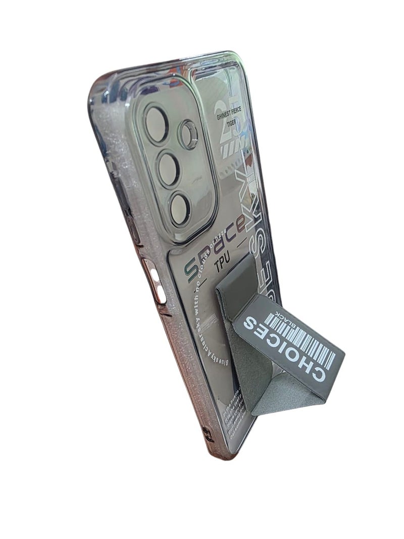 بلو سكاي غطاء سيليكون فاخر لهاتف سامسونج A17 مع حامل متعدد الألوان - Image 2