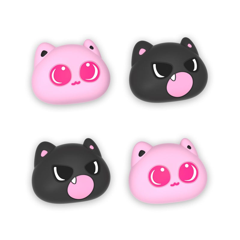 PlayVital Thumbs Cushion Caps Thumb Grip Caps for Nintendo Switch, Joystick Cover for Nintendo Switch Lite, Thumbstick Grips for OLED Joycon - PP & VV the Kitten - Image 1