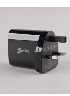 SKA 38W Fast Charger | USB-C 20W Power Delivery & USB-A 18W Quick Charge | High-Safety Design | Compact & Safe Fireproof PC Material | Travel Friendly  - Image 1