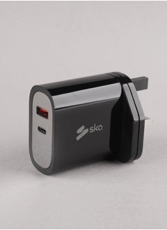 SKA 38W Fast Charger | USB-C 20W Power Delivery & USB-A 18W Quick Charge | High-Safety Design | Compact & Safe Fireproof PC Material | Travel Friendly  - Image 2