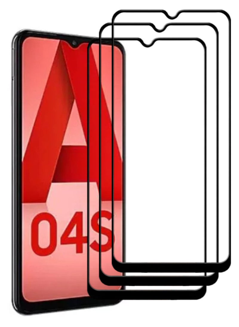 ACLIX 3 Pieces Antistatic ESD Dustproof Premium Quality High Definition Tempered Glass Screen Protector Designed For Samsung Galaxy A04s - Image 1