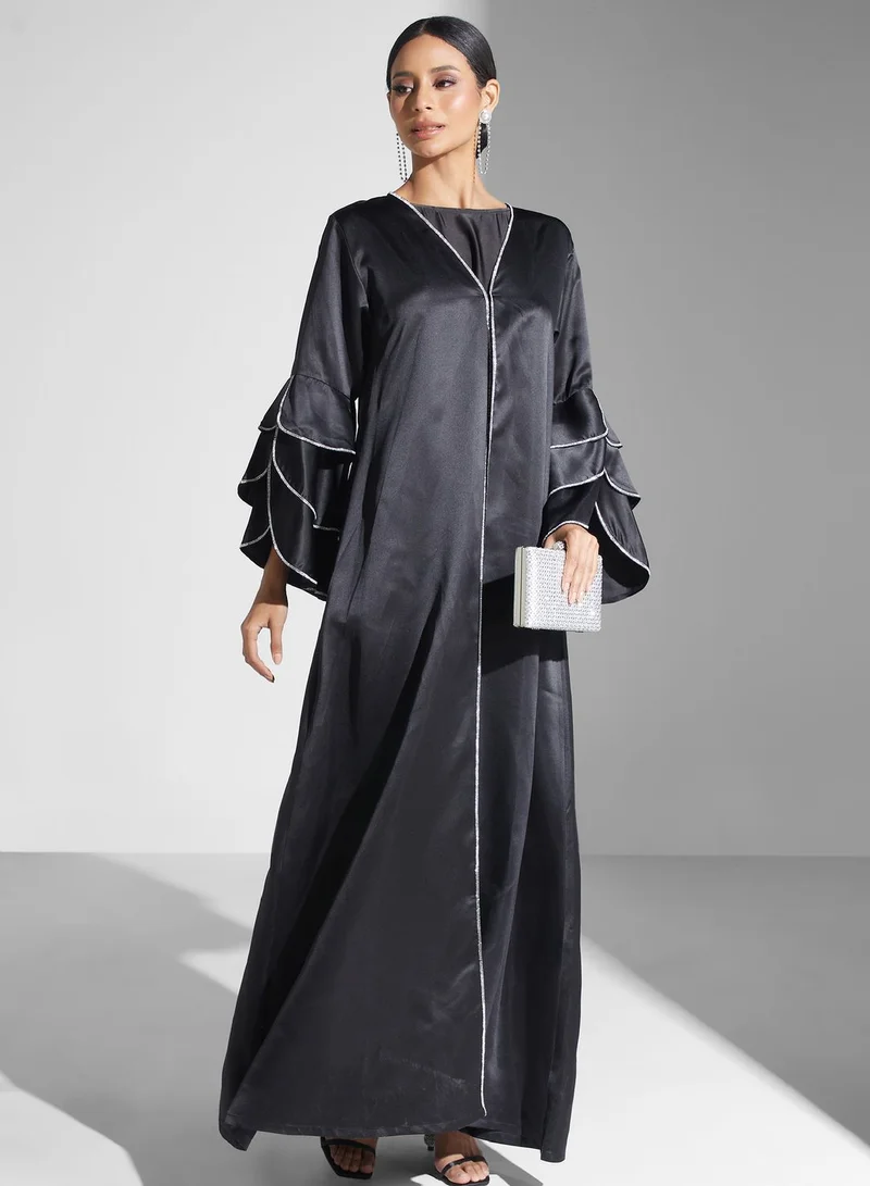 Khizana Abaya With Embellished Cuff