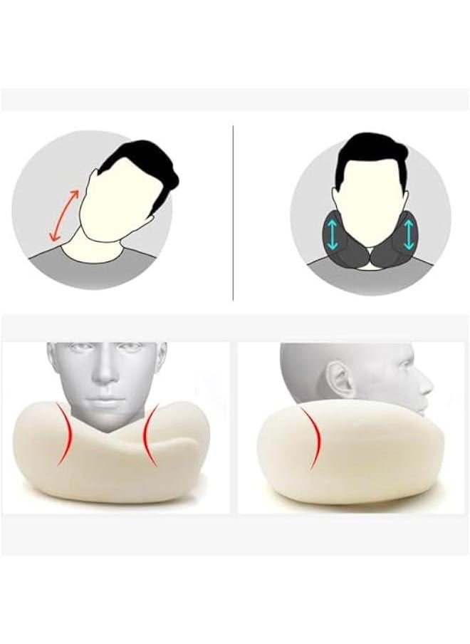 Generic - Flyhugz Neck Pillow, Wander Plus Travel Pillow, 100% Pure Memory Foam Airplane Pillow, Stowable U-Shaped Pillow (B) - Image 1