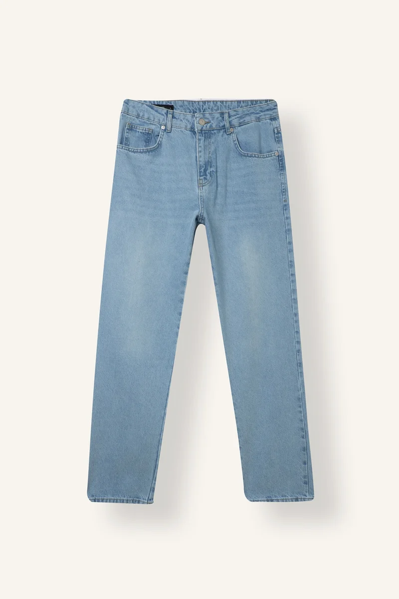 Defacto Straight Fit Regular Hem Trousers