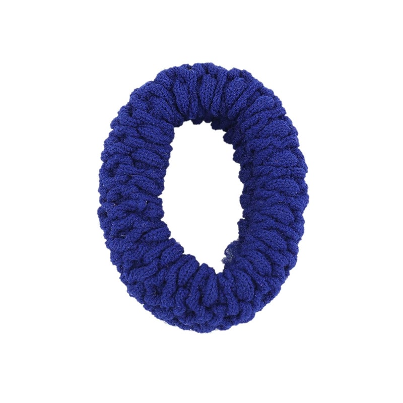 Estele hair Estele Black Color Satin Hair Scrunchies Rubber Bands for Womengirls Pack of 2 - Image 4