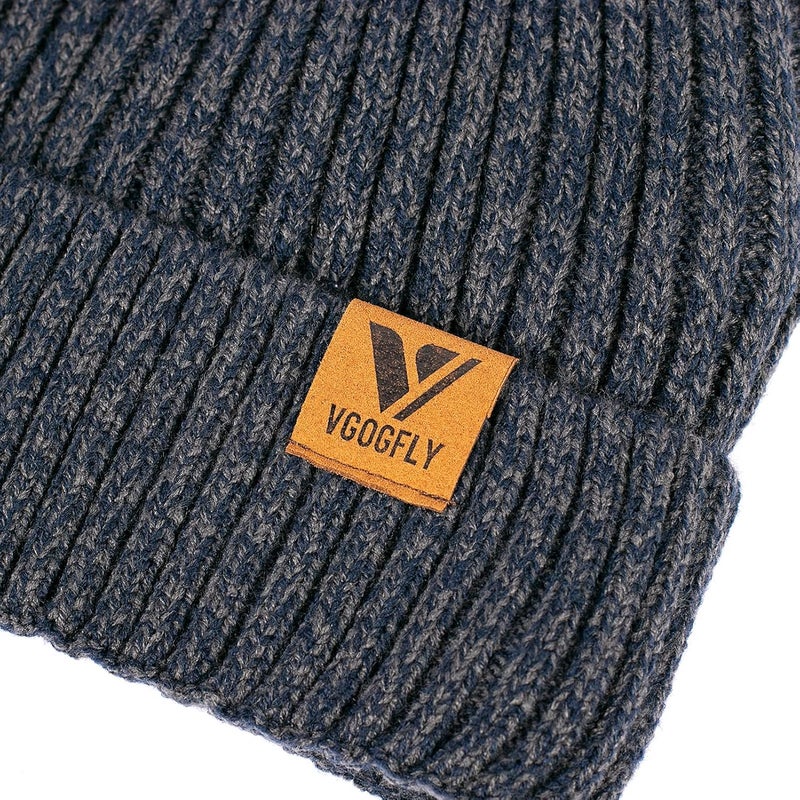 Vgogfly Lined Men Beanie Slouchy Knit Skull Cap Warm Stocking Hats Guys Women Striped Winter Beanie Hat - Image 4