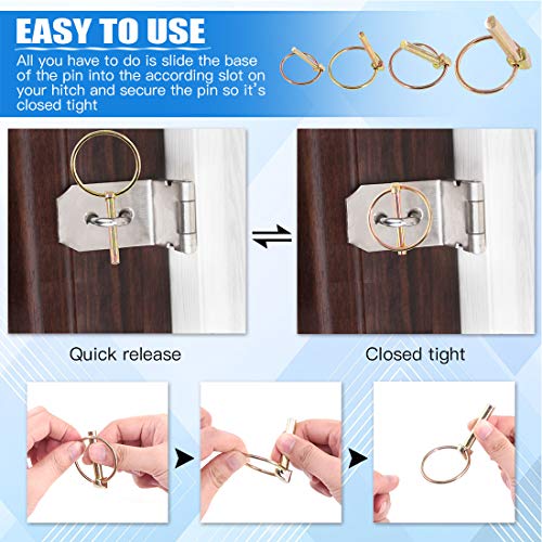 Glarks 30Pcs Heavy Duty Lynch Pin Assortment Kit for Farm Tractors Trailers Trucks Mowers - Image 5