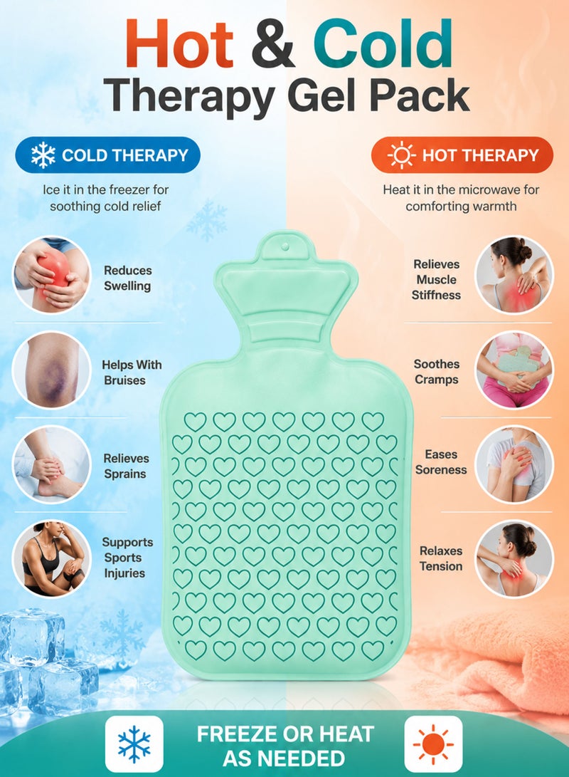 Spectrum Soothing Hot & Cold Gel Pack Medium 11.4 x 18CM Reusable Gel Therapy Pack for Pain Relief Swelling Bruises Sports Injuries Muscle Soreness Menstrual Cramps Back Neck Shoulder Knee Ankle Foot Wrist Hot and Cold Compress - Image 2