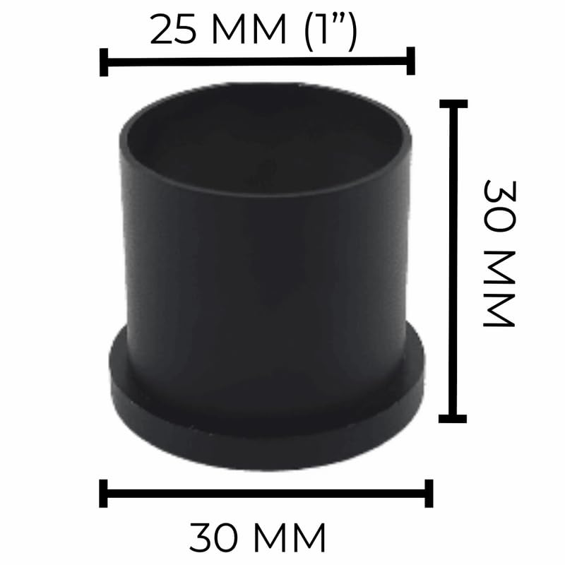 VMD Heavy Wall to Wall Bracket 1 25 mm for Stainless Steel Curtain Rod Wardrobe RodPipe Holder spport cunsil Black Pack of 8 - Image 2