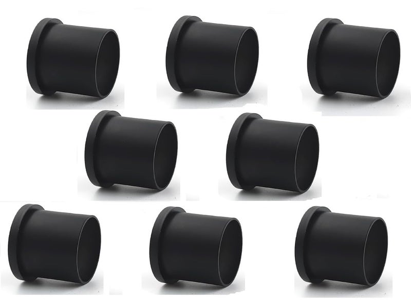 VMD Heavy Wall to Wall Bracket 1 25 mm for Stainless Steel Curtain Rod Wardrobe RodPipe Holder spport cunsil Black Pack of 8 - Image 1