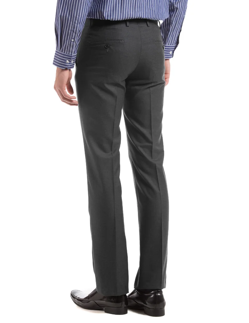 Arrow Grey slim-fit formal trousers for Men | Best Price UAE