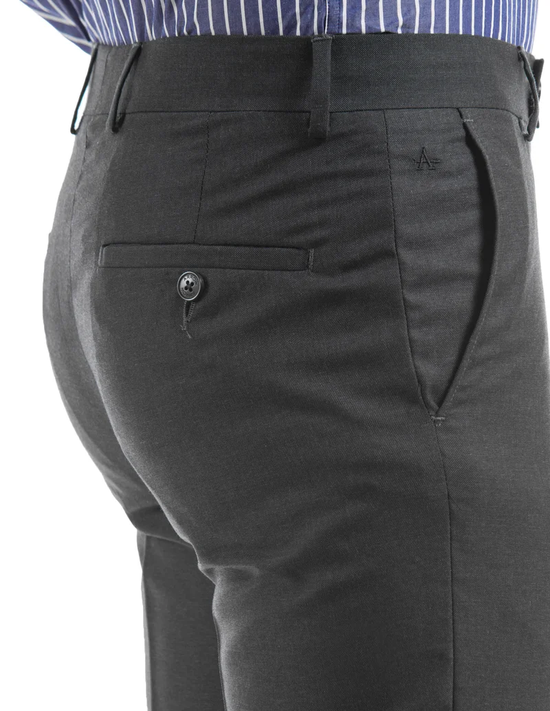 Arrow Grey slim-fit formal trousers for Men | Best Price UAE