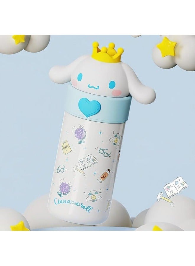 GGEROU Kids Water Bottle Insulated Stainless Steel Reusable Tumbler for Toddlers Boys Girls Cartoon Vacuum Thermos Cup Womens Water Bottles for Hot or Cold Drinks Travel School Home 350ml - Image 3