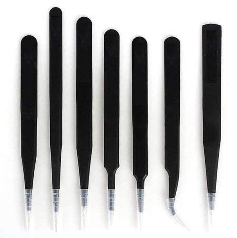 DIY Crafts CTDIYHI32076 7X Bga Precision Tweezer Set Antistatic Tweezer Stainless Tweezers Design No 3 Pack of 7