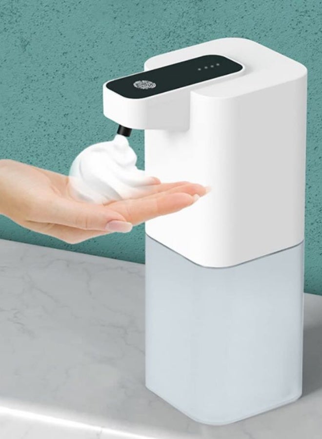 Automatic Foaming Soap Dispenser – 400ml USB Rechargeable, White - Image 4