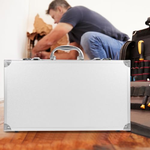 ERINGOGO Aluminum Alloy Tool Box with Capacity Portable Medicine Storage Case Aid and Tools Container Carrying Suitcase for Home School Garage Hospital - Image 2