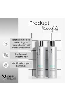 Kenra Professional Kenra Platinum Restorative Shampoo/Conditioner |Ultra Fortifying | Instantly Fortifies To Restore Smoothness, Suppleness, & Shine | Restores Broken Hair Bonds From Within | All Hair Types  - Image 3