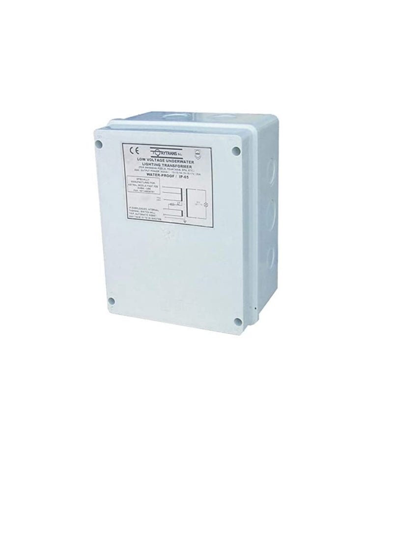 استرال ASTRAL Pool مغلف بمحول الأمان لحمام السباحة أو النافورات 400VA 12-17v IP 65 EPC400-1  - Image 2