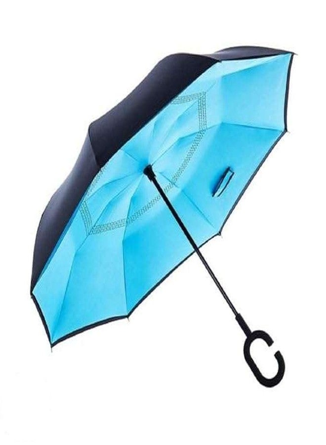 MS Export Inverted Windproof Umbrella for Men And Women with C-Shaped Handle; Double Layer Folding Design; Hands-Free Reverse Umbrella for Rain & Sun; Stylish, Durable And Compact (Multicolor) (Multi-Design) - Image 2