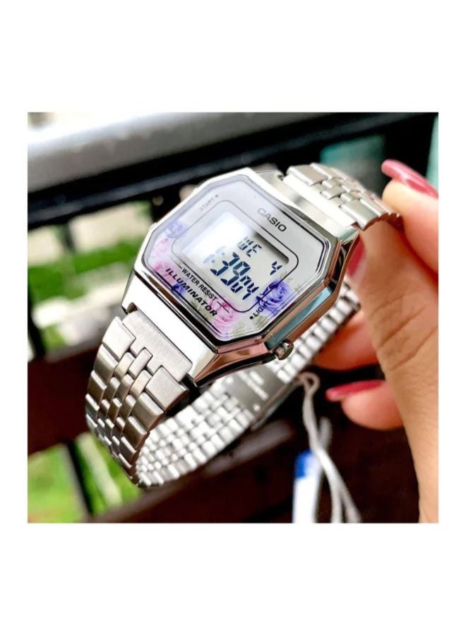 CASIO Stainless Steel Digital Wrist Watch LA680WA-4CDF - Image 3