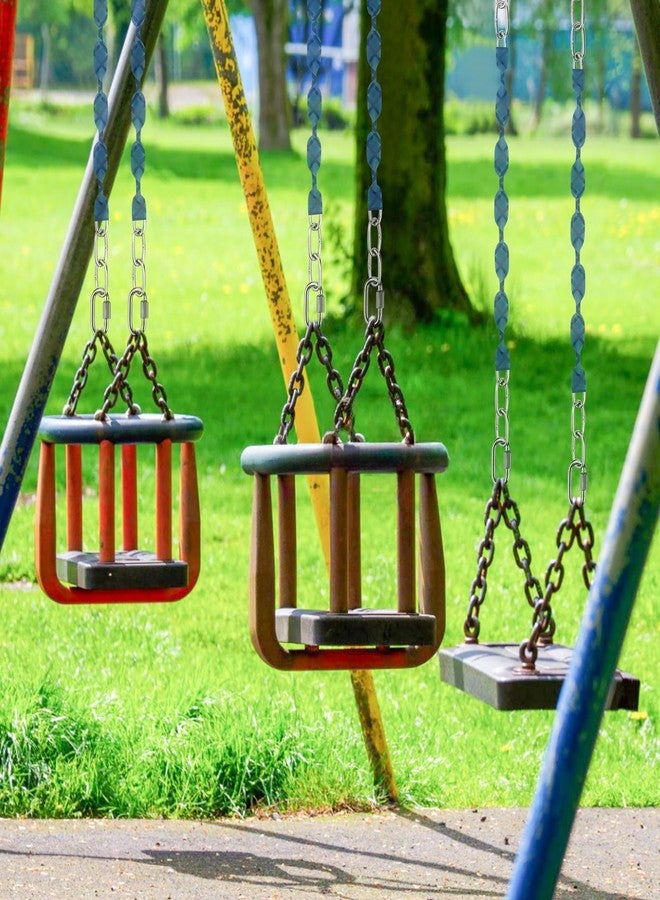 Dakzhou 4 Stainless Steel Chains (84") Swing Chains, Heavy Duty Swing Hardware,4 Quick Connection Buckles, Indoor and Outdoor Playground Swings, Hammocks, Sandbags, 1000 lb Capacity Blue - Image 3