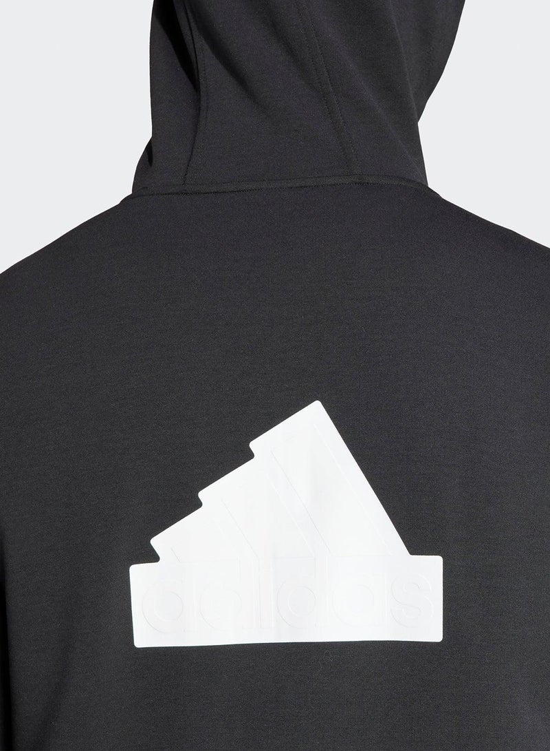 Adidas Future Icons Badge of Sport Full Zip Hoodie - Image 4