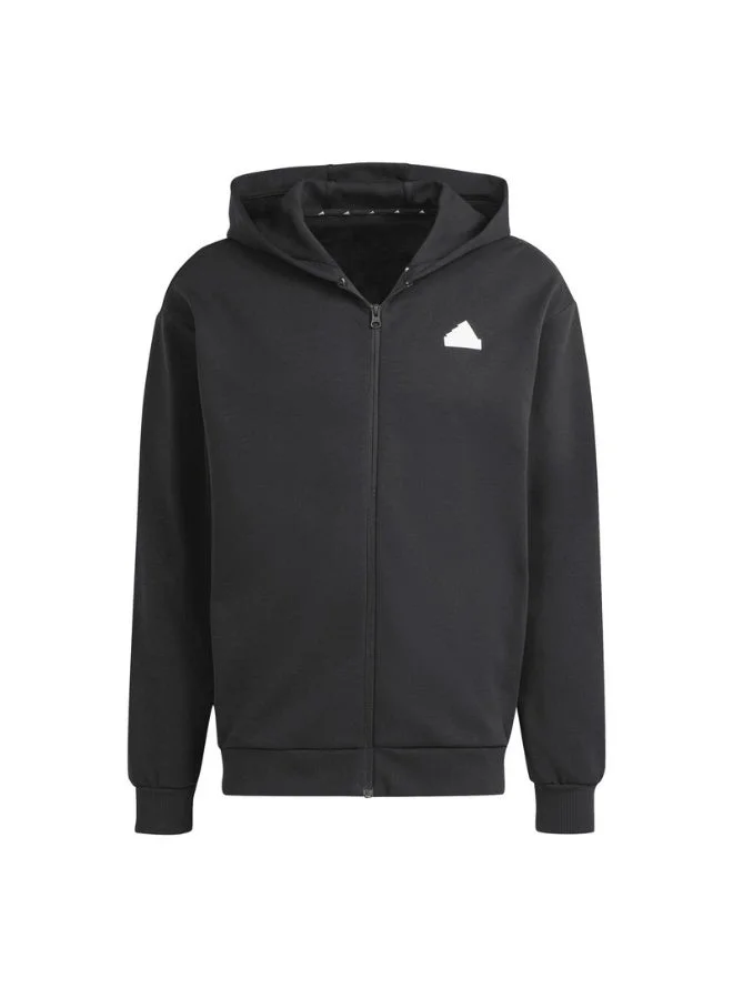 Adidas  Future Icons Badge of Sport Full Zip Hoodie for Men | Best Price UAE