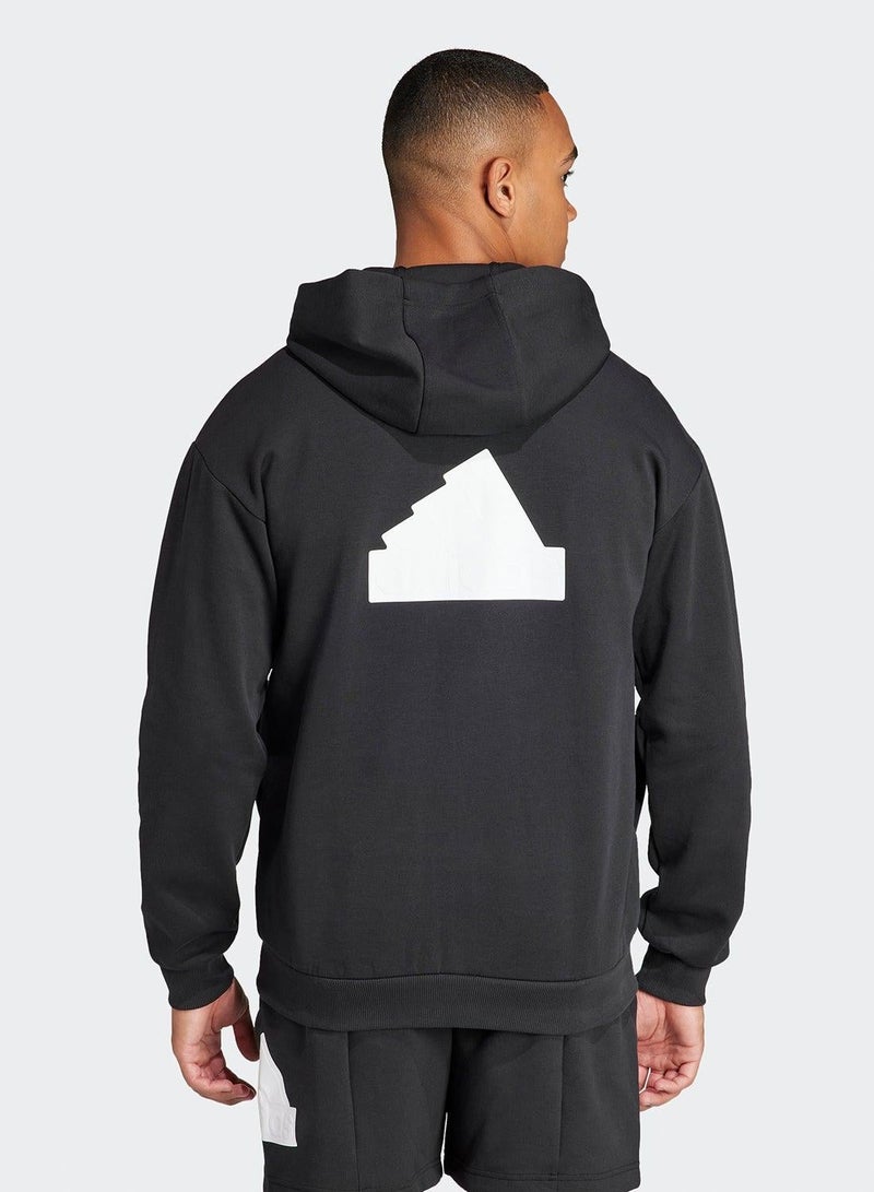 Adidas Future Icons Badge of Sport Full Zip Hoodie - Image 2