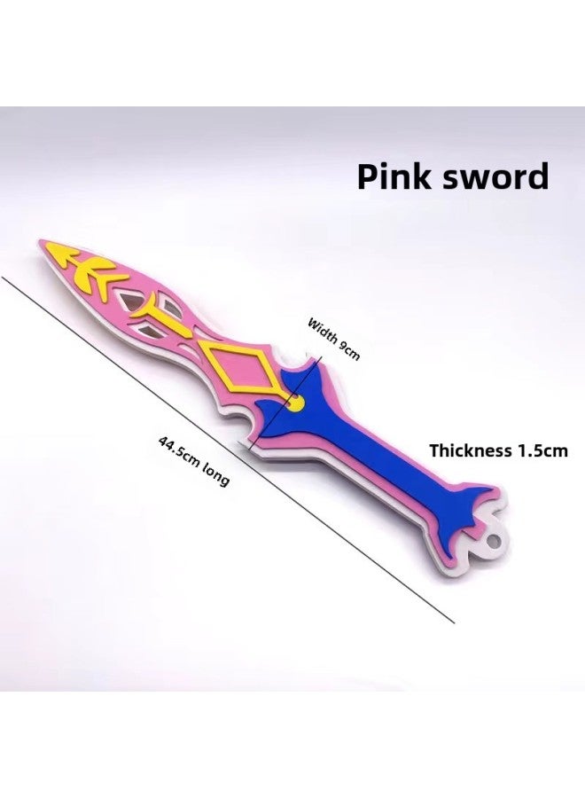 Spot Eva Toy Sword Children Foam Sword Safety Sword Simulation Sponge Sword Shield Pirate Sword Shield Wholesale-Color:Color Sword 2W028  - Image 1