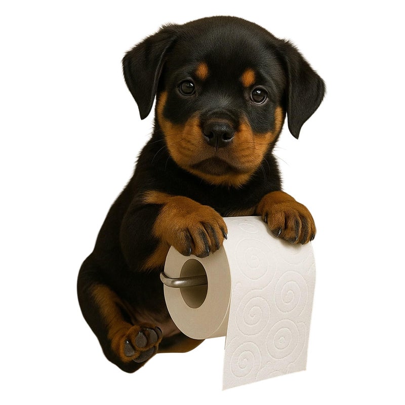 New dog - themed toilet paper holder in the dog series, a cute decoration for home decoration design - Image 1