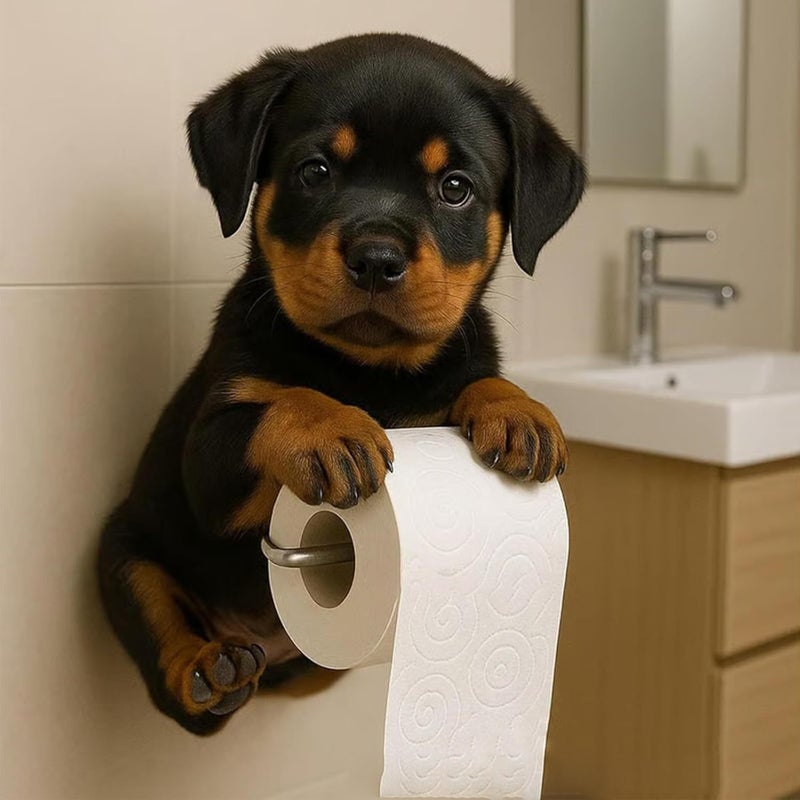New dog - themed toilet paper holder in the dog series, a cute decoration for home decoration design - Image 2
