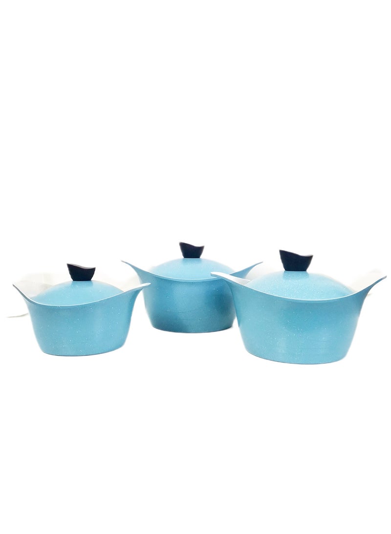 Badraig 6-piece granite cookware set 20 + 24 + 26cm  - Image 3