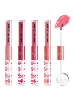 Marine Forest High Shine Lip Gloss With Clear Fixed Color Lip Oil Up To 12 Hours Long Lasting Dual Ended Liquid Lipstick Lightweight And Non Sticky 0.1 Oz (05+06+07+08)  - Image 1