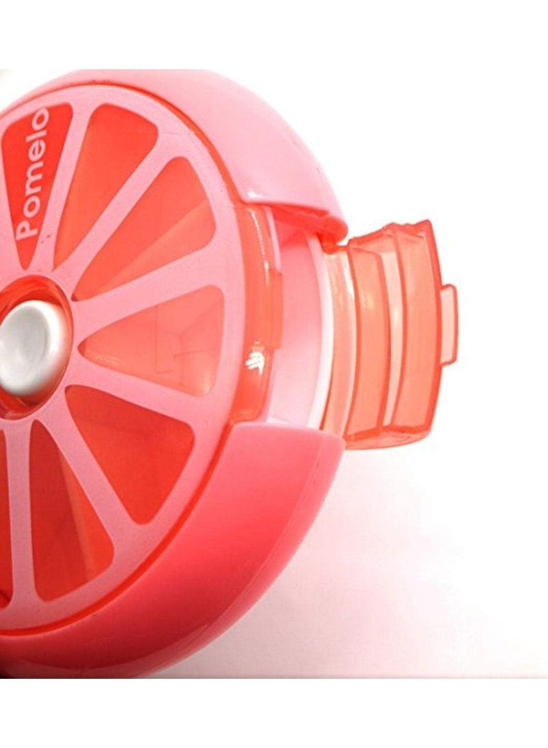 Pill organiser, Travel Portable 7 Slot Vitamin Medicine Pill Box Case Holder Organizer Container, Cute Fruit - Pink - Image 4