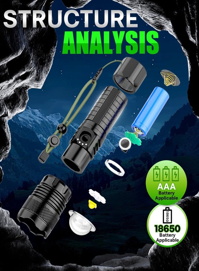 Victoper LED Flashlights, High Powered High Lumens Super Bright Tactical Flashlight, Rechargeable, 5 Modes Zoomable Waterproof Flash Lights for Emergency, Outdoor, Home, Camping, Hiking - Image 5