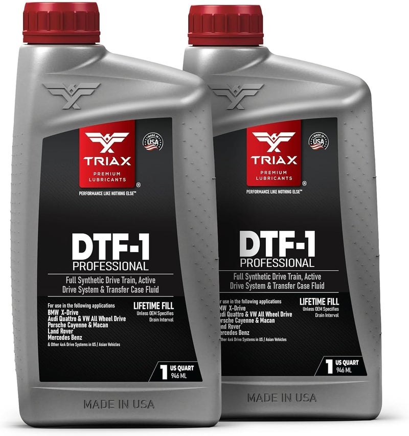 TRIAX DTF-1 زيت علبة النقل اصطناعي بالكامل | تعبئة مدى الحياة | لجميع الفصول حتى -50 درجة مئوية | متوافق مع BMW Xdrive، Audi/VW Quattro، Range Rover، Ford، Porsche والعديد من الآخرين - Image 1