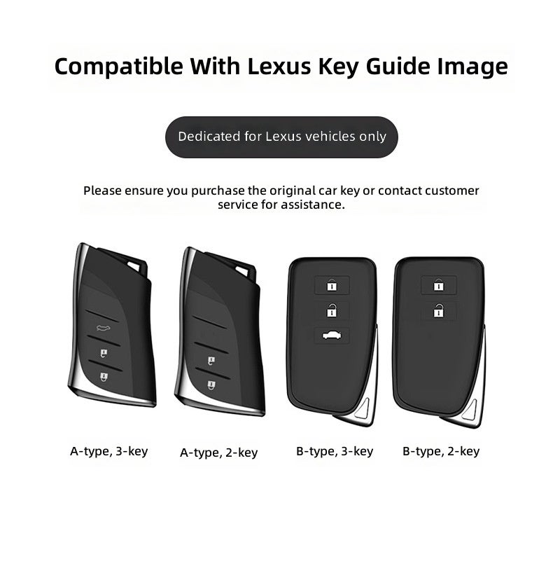 LEXUS Luxury TPU Key Case for Lexus ES200, ES300H, RX350H, RX300, NX200, NX260 - Image 2